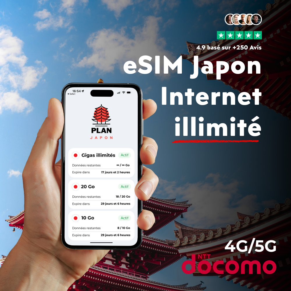 eSIM ilimitada en Japón