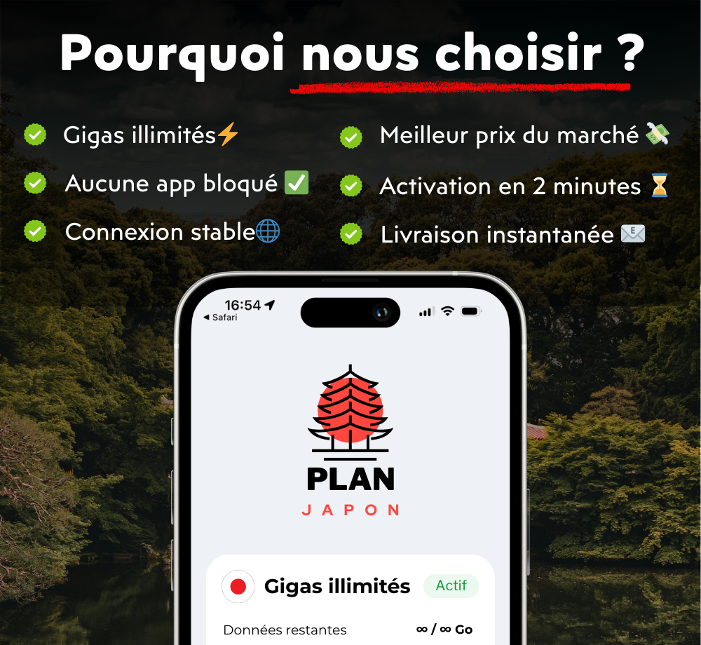 eSIM ilimitada en Japón