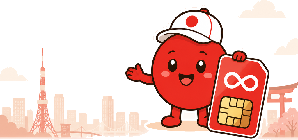 Mascota PlanJapon con el mapa de Japón
