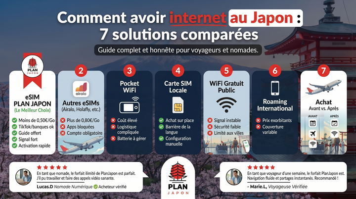 Cómo tener internet en Japón: 7 soluciones comparadas