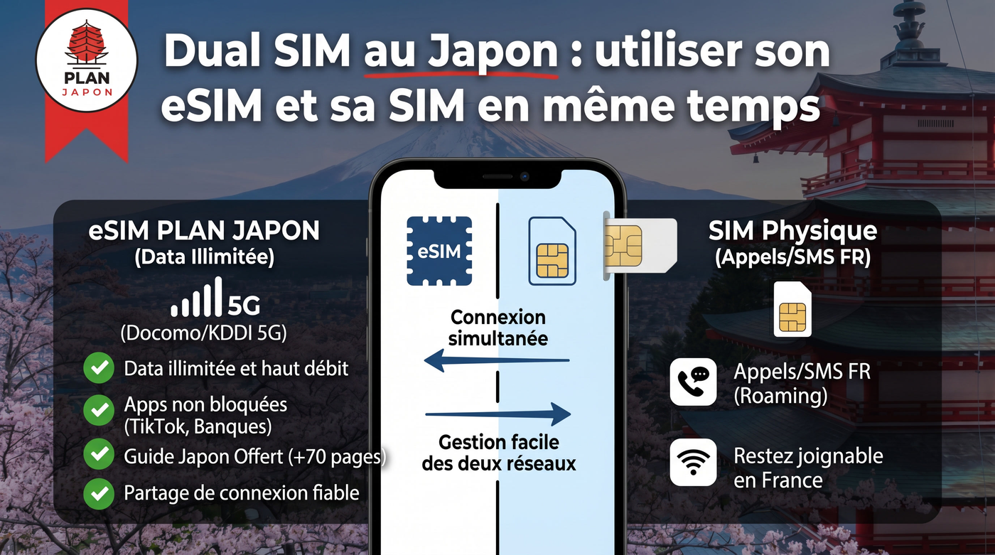 Dual SIM en Japón: usa tu eSIM y tu SIM al mismo tiempo