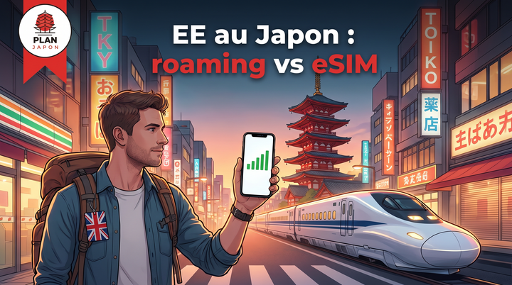 EE en Japón: roaming, límites y alternativa eSIM 2026