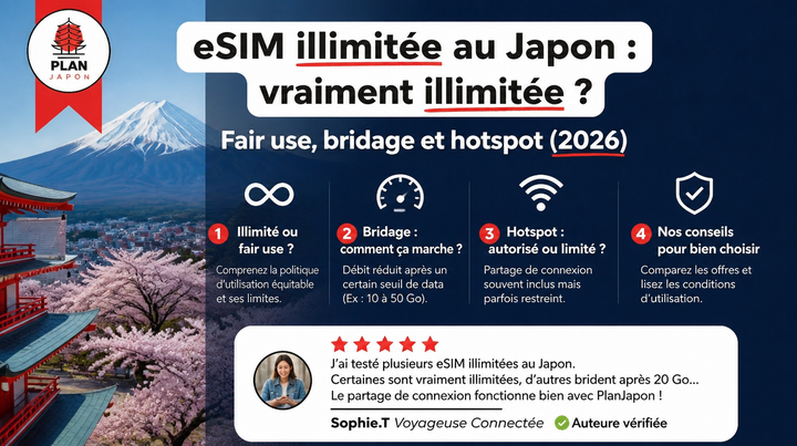 eSIM ilimitada en Japón: ¿de verdad es ilimitada? Fair use y limitaciones (2026)
