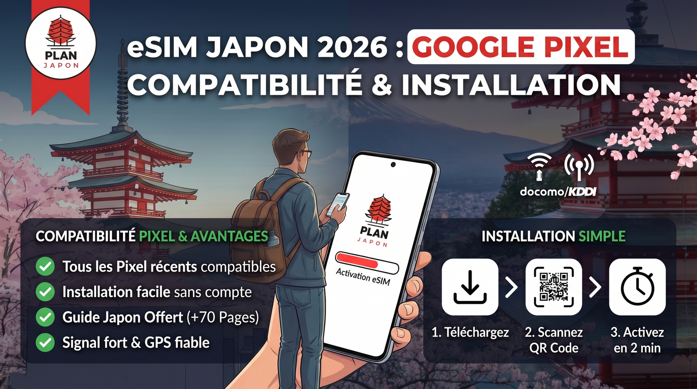 eSIM Japón en Google Pixel: compatibilidad e instalación (2026)