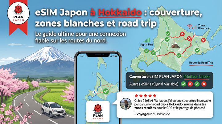eSIM Japón en Hokkaido: cobertura, zonas sin señal y road trip