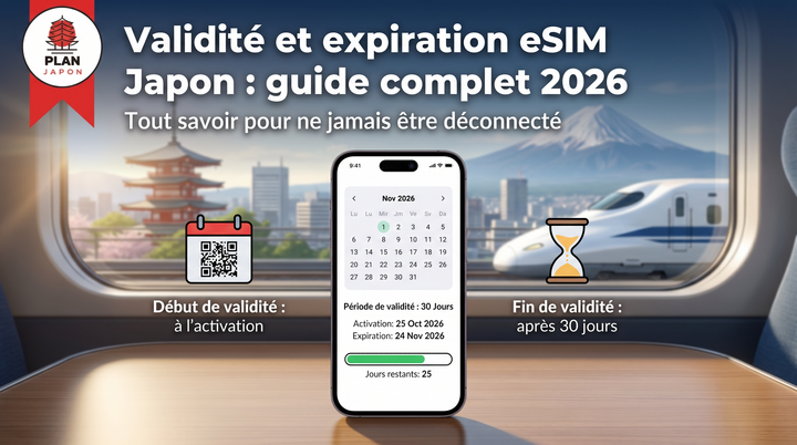 Validez y caducidad eSIM Japón: guía completa 2026