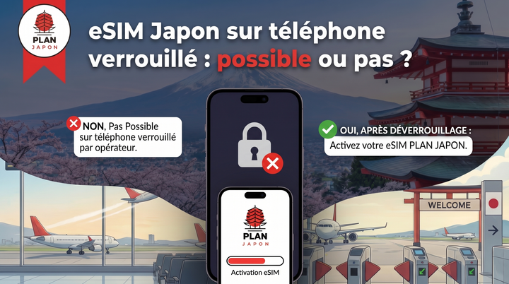 eSIM Japón en teléfono bloqueado: qué hacer en 2026