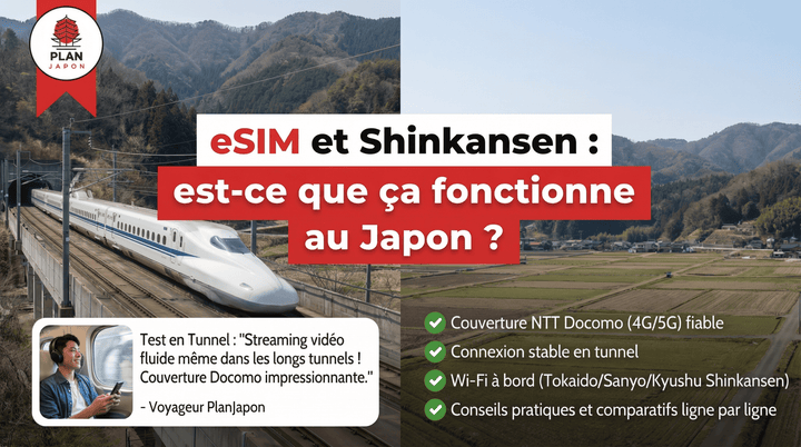 eSIM en el Shinkansen: ¿funciona en el tren bala de Japón?