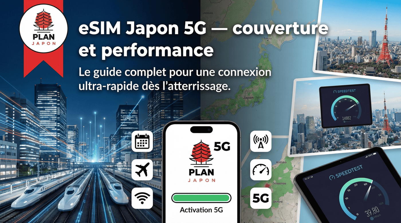 eSIM Japón 5G: cobertura y rendimiento en 2026
