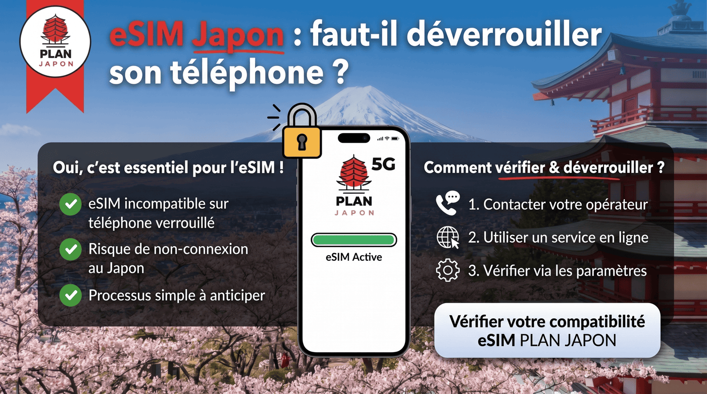 eSIM Japón: ¿necesito desbloquear mi teléfono? (Guía 2026)