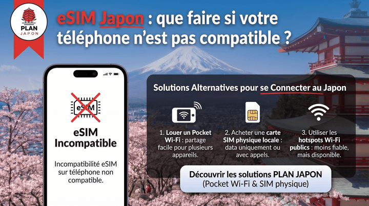 eSIM Japón: ¿qué hacer si tu teléfono no es compatible? (Guía 2026)