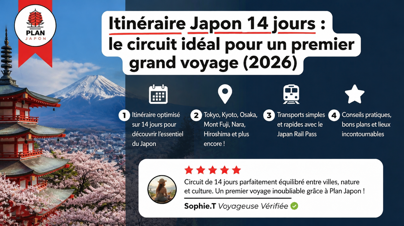 Itinerario de Japón en 14 días: la ruta ideal (2026)