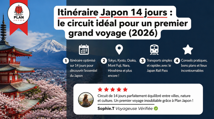 Itinerario de Japón en 14 días: la ruta ideal (2026)