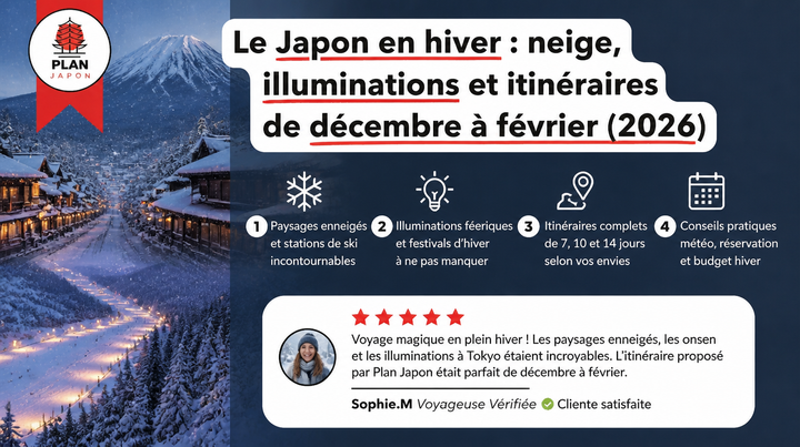Japón en invierno: nieve, iluminaciones e itinerarios (2026)