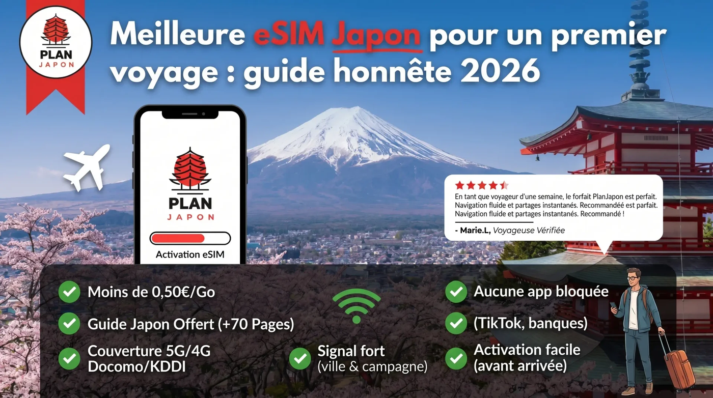 Mejor eSIM Japón para un primer viaje (guía 2026)