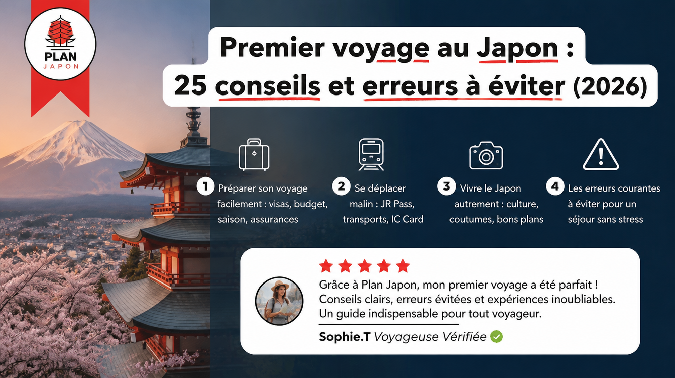 Primer viaje a Japón: 25 consejos y errores que evitar (2026)