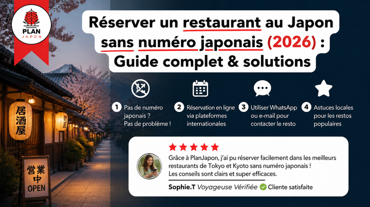 Reservar restaurantes en Japón sin número japonés (2026)