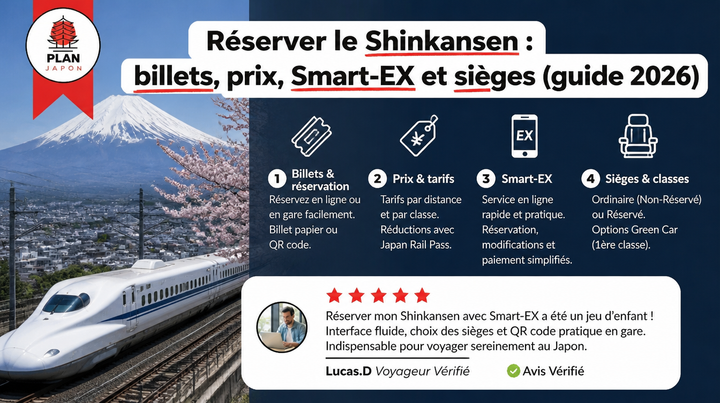 Reservar el Shinkansen: billetes, precios, Smart-EX y asientos (2026)