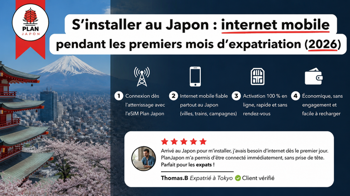 Mudarse a Japón: internet móvil durante los primeros meses (2026)