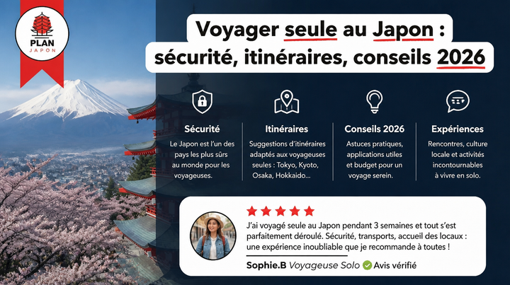 Viajar sola a Japón: seguridad, itinerarios y consejos 2026