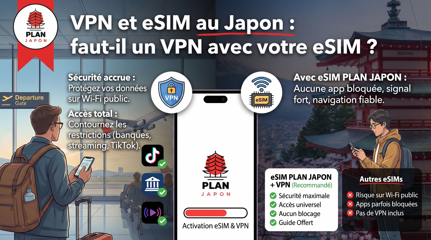 VPN y eSIM en Japón: ¿necesitas un VPN? (Guía 2026)