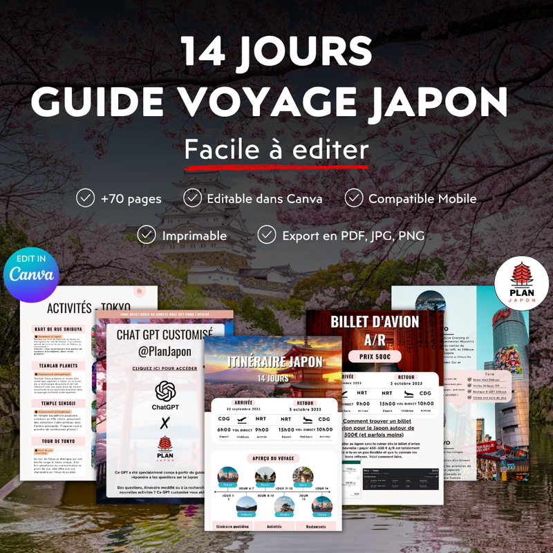 Guide de voyage Japon PlanJapon - Conseils et itineraires