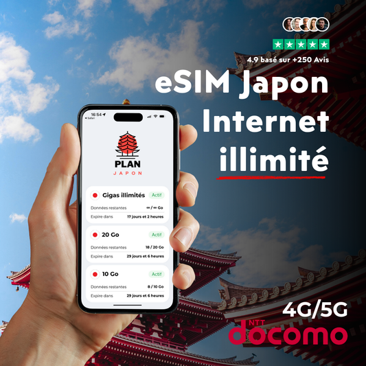 eSIM ilimitada en Japón