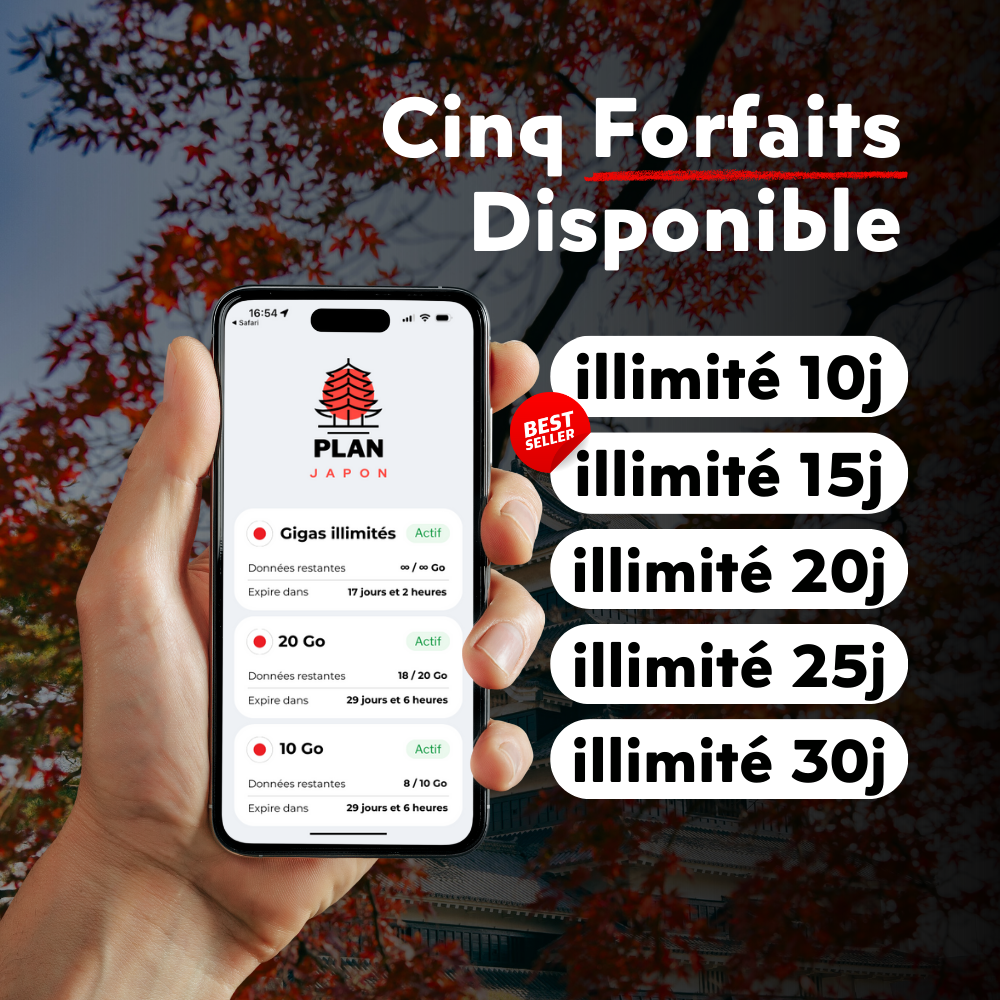 eSIM ilimitada en Japón