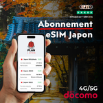 Abonnement eSIM Japon PlanJapon - Forfait mensuel long sejour